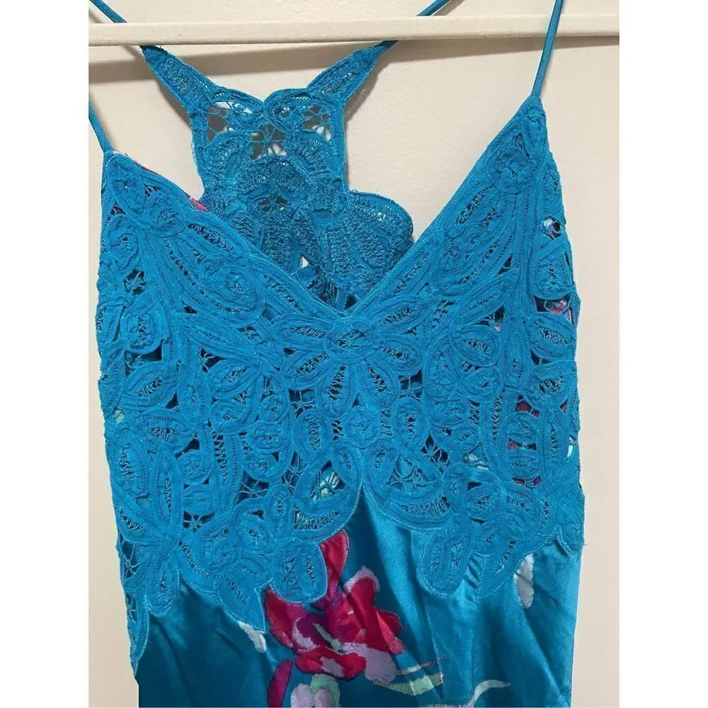 NWT Free People Forever Yours Maxi in River Combo Size XS